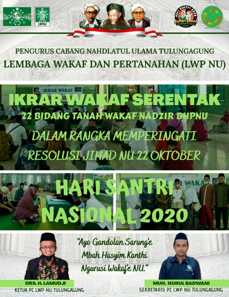 Ikrar Wakaf Serentak BHPNU Tulungagung