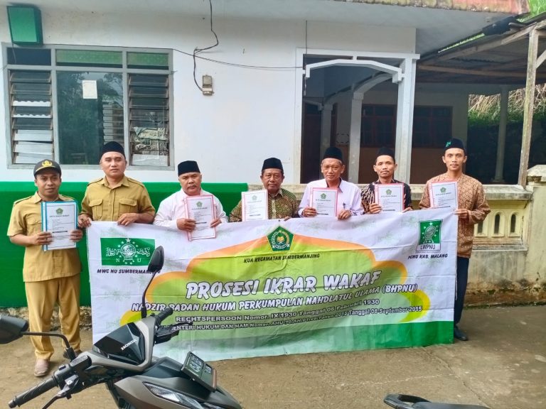 Ikrar Wakaf di MWCNU Sumawe