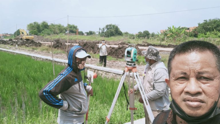 Pengukuran Tanah Wakaf di Keboharan, Krian