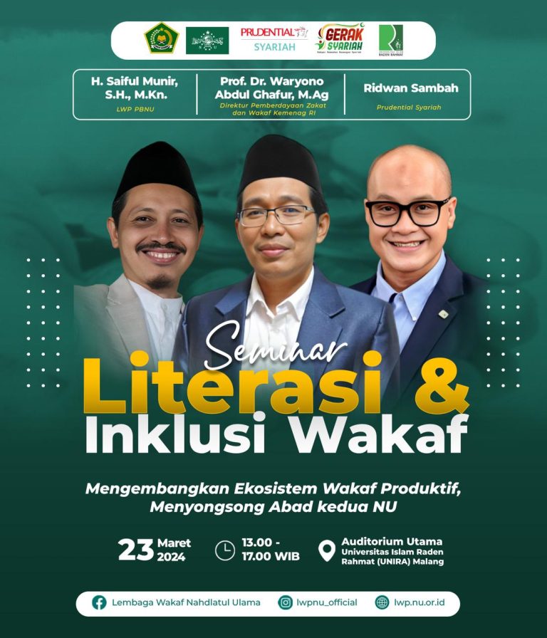 Gelar Seminar, LWP PBNU Ingin Pengembangan Wakaf di Area Produktif