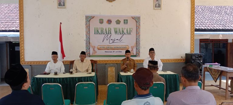 8 Bidang Tanah Diwakafkan untuk NU di Desa Wonocoyo, Trenggalek